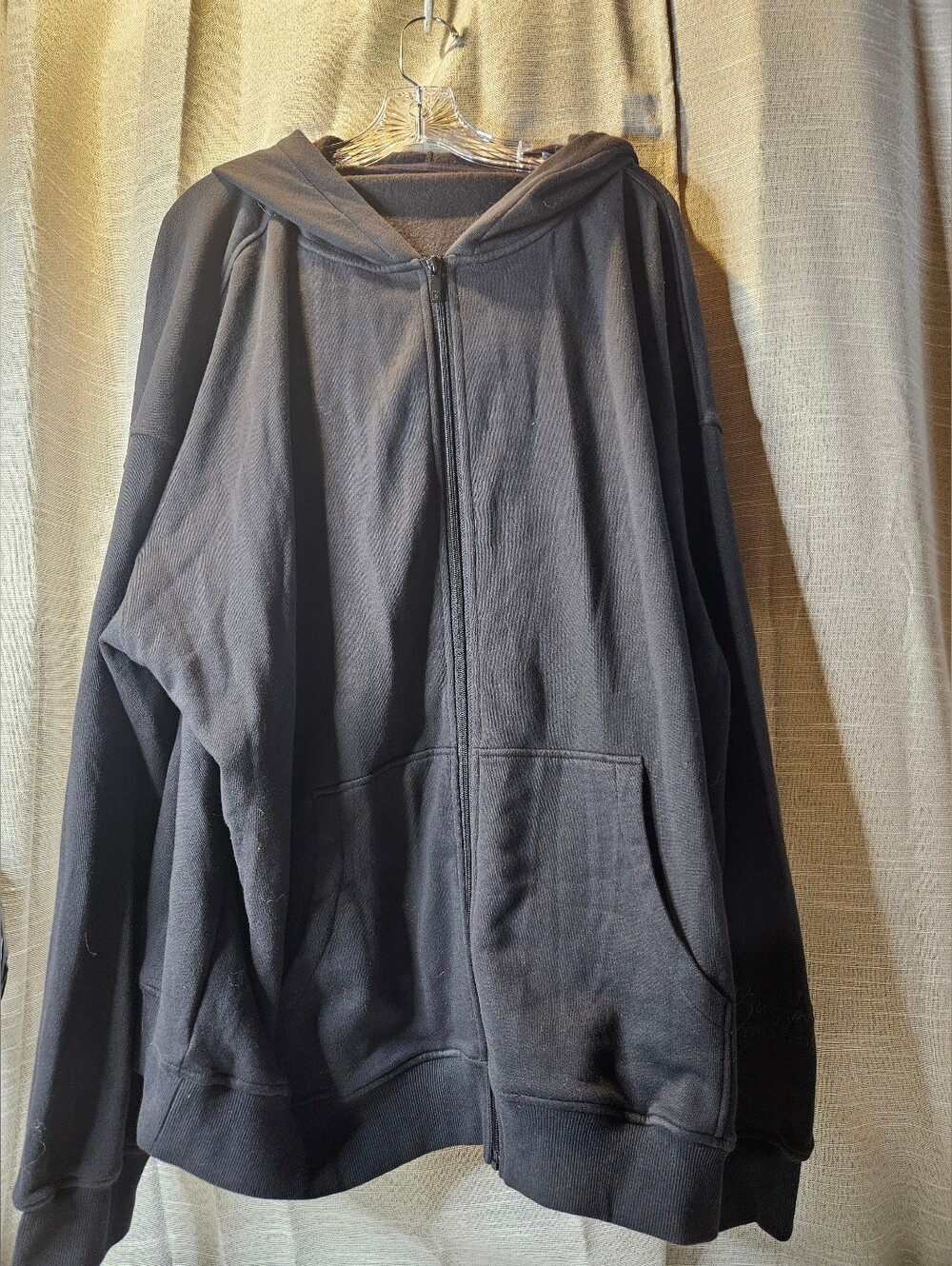 Buffbunny Threads Zip Hoodie Onyx Black NWOT